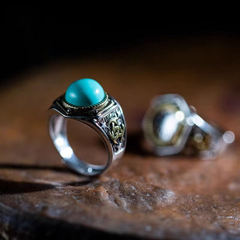 Anillo de acero inoxidable con forma de cuerpo 3D