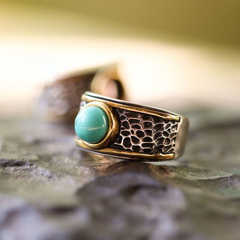 Anillo de acero inoxidable con forma de cuerpo 3D