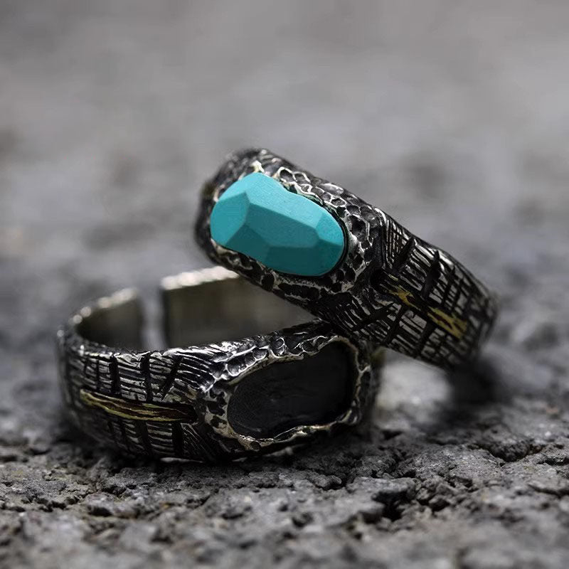 Bague en acier inoxydable en forme de corps 3D