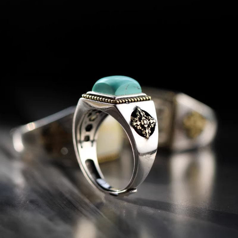 Anillo de acero inoxidable con forma de cuerpo 3D