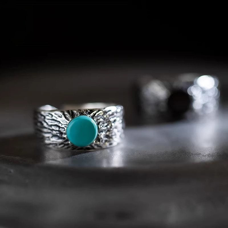 Anillo de acero inoxidable con forma de cuerpo 3D