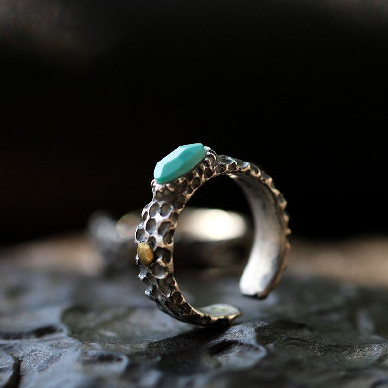 Bague en acier inoxydable en forme de corps 3D