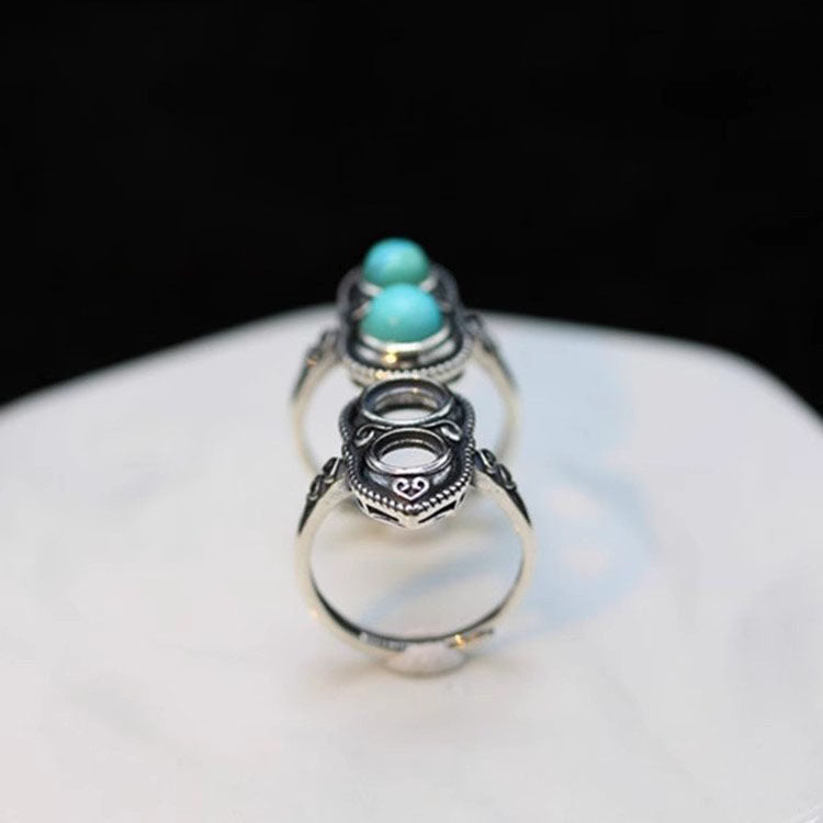 Anillo de acero inoxidable con forma de cuerpo 3D