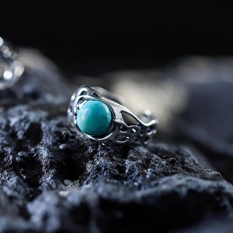 Anillo de acero inoxidable con forma de cuerpo 3D