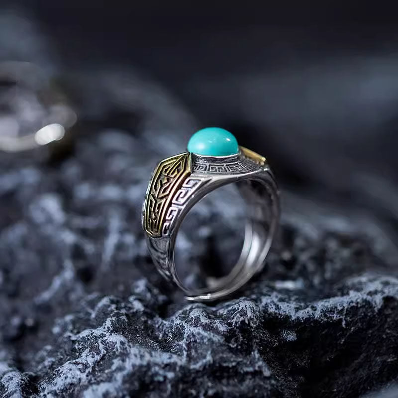 Anillo de acero inoxidable con forma de cuerpo 3D