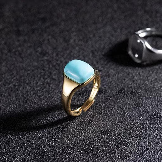 Bague en acier inoxydable en forme de corps 3D