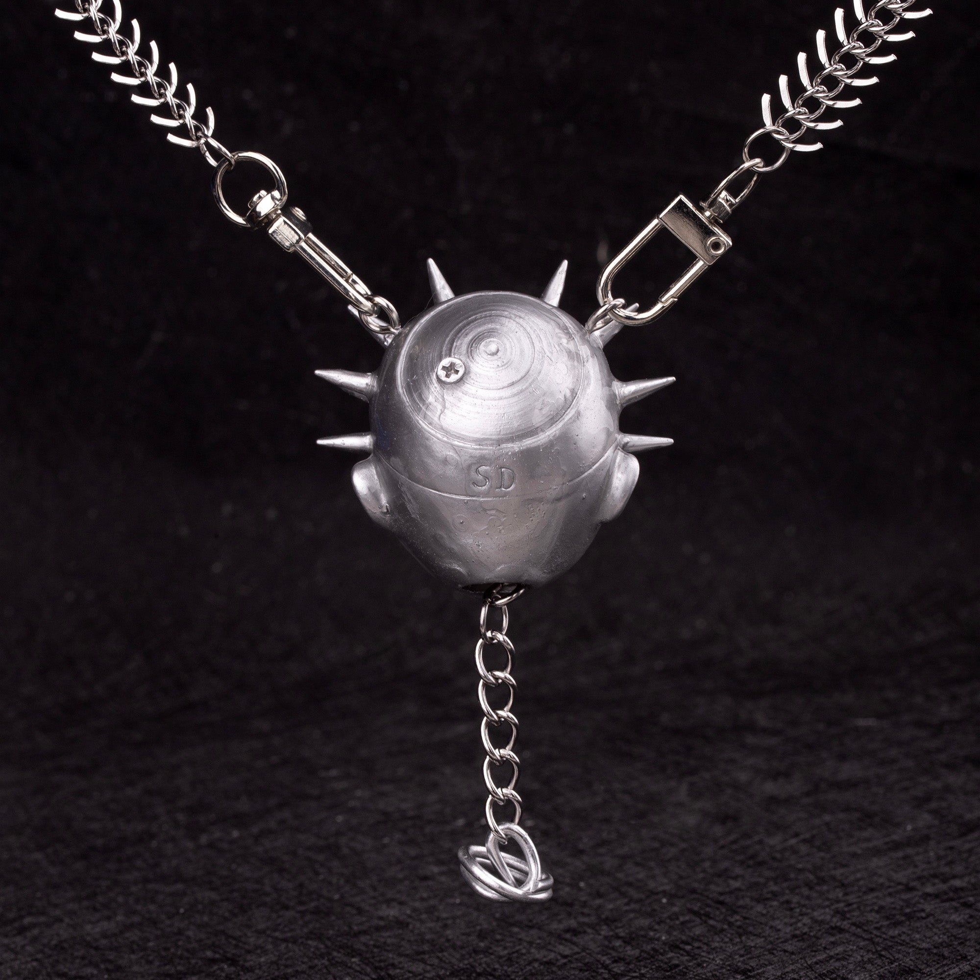 Futuristic Punk Titanium Steel Bone Chain