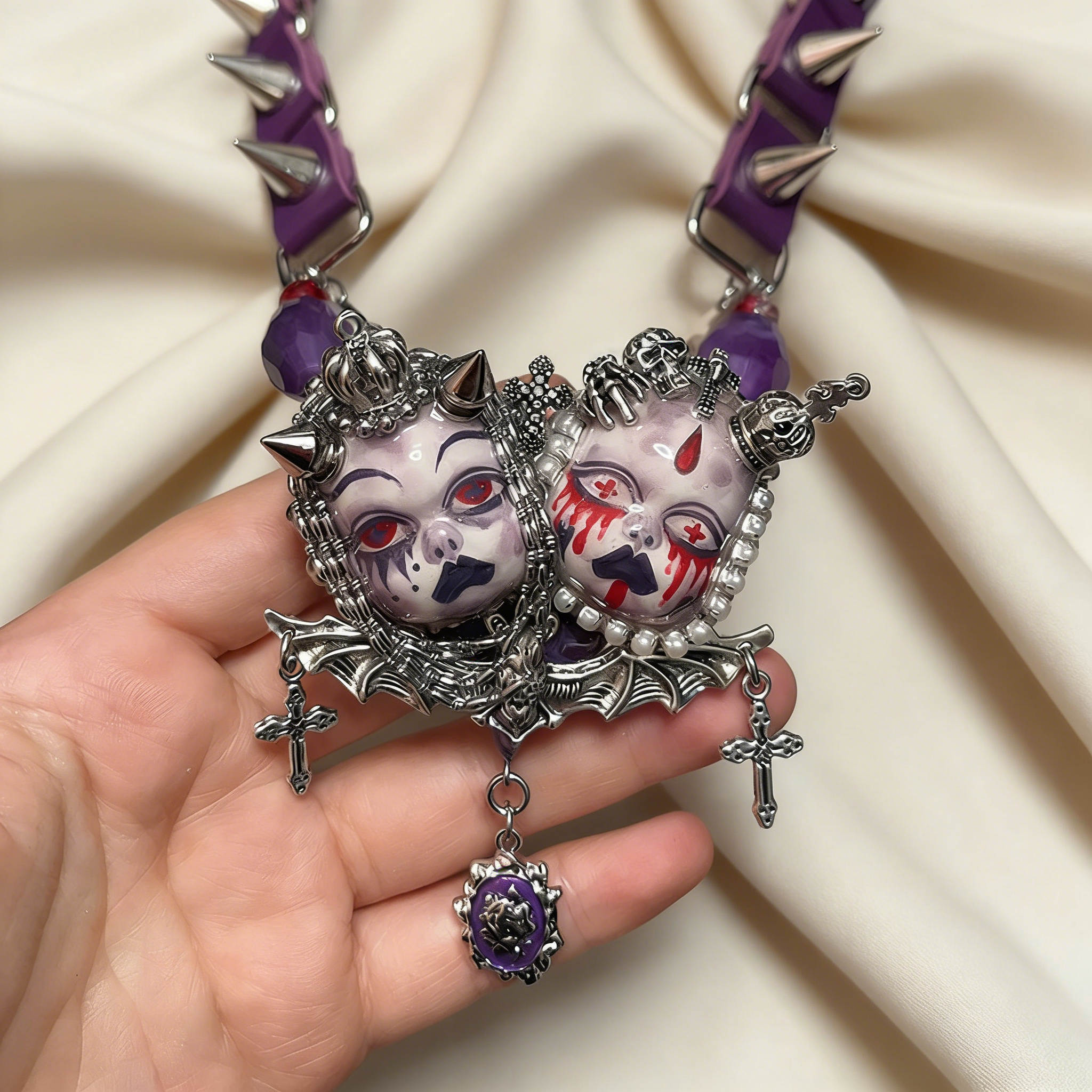 Purple Blood Twin Ritual Choker