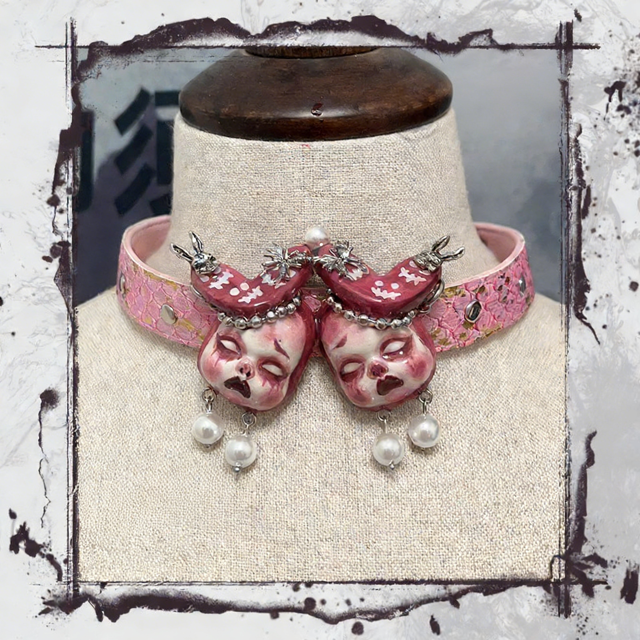Pink Bunny Twin Choker