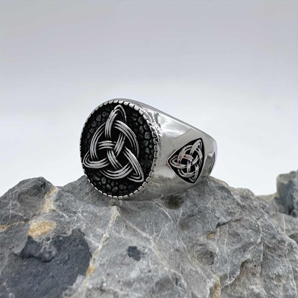 Celtic Trinity Knot Stainless Steel Ring