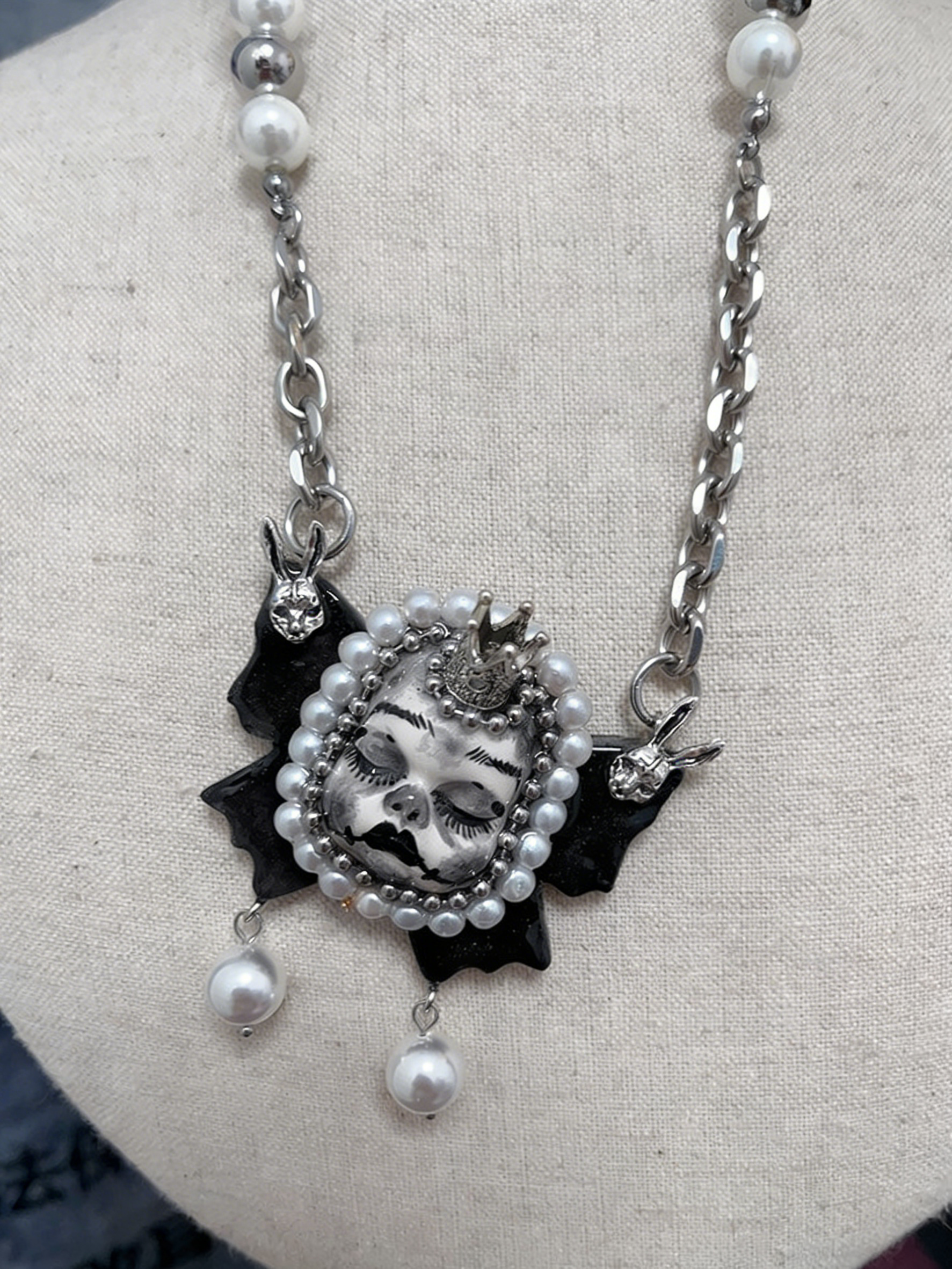 Dark Fairy Tale Doll Choker&Necklace