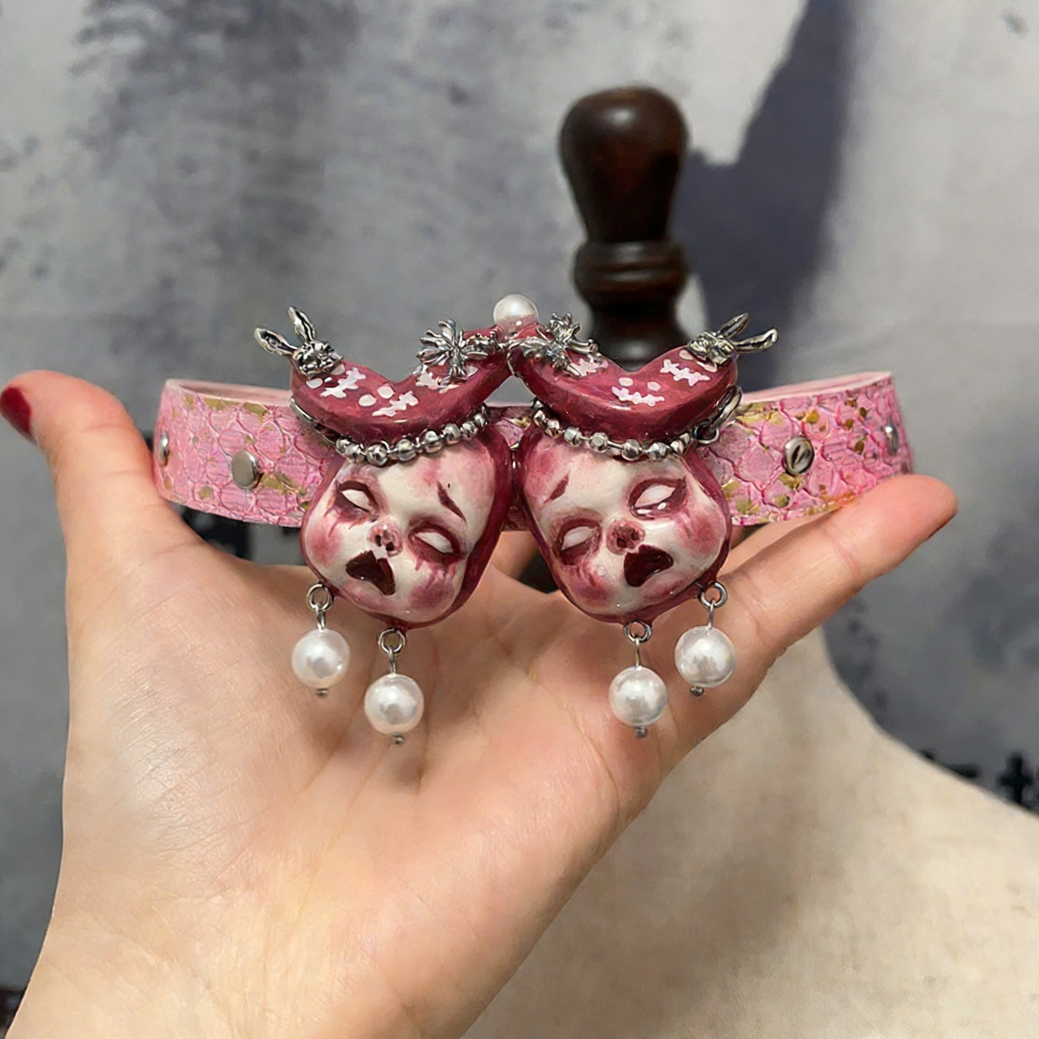 Pink Bunny Twin Choker