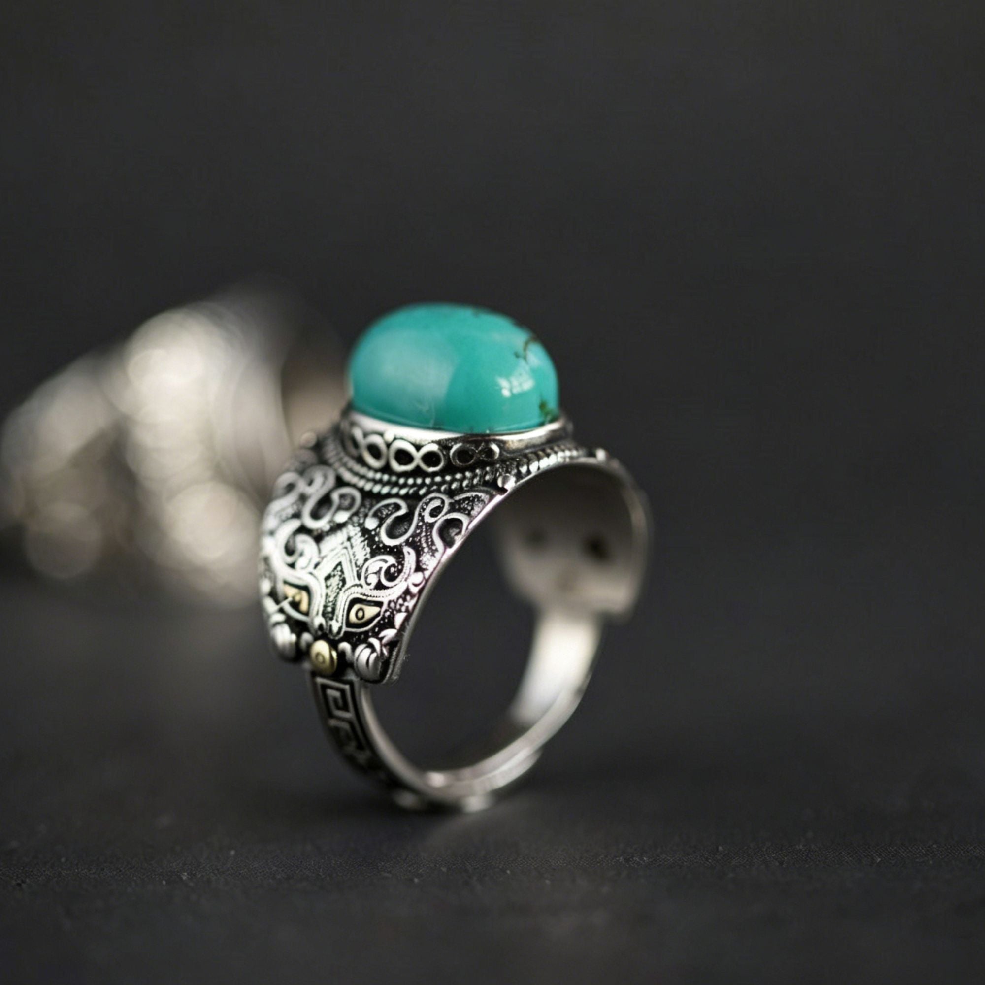 Bague en acier inoxydable en forme de corps 3D