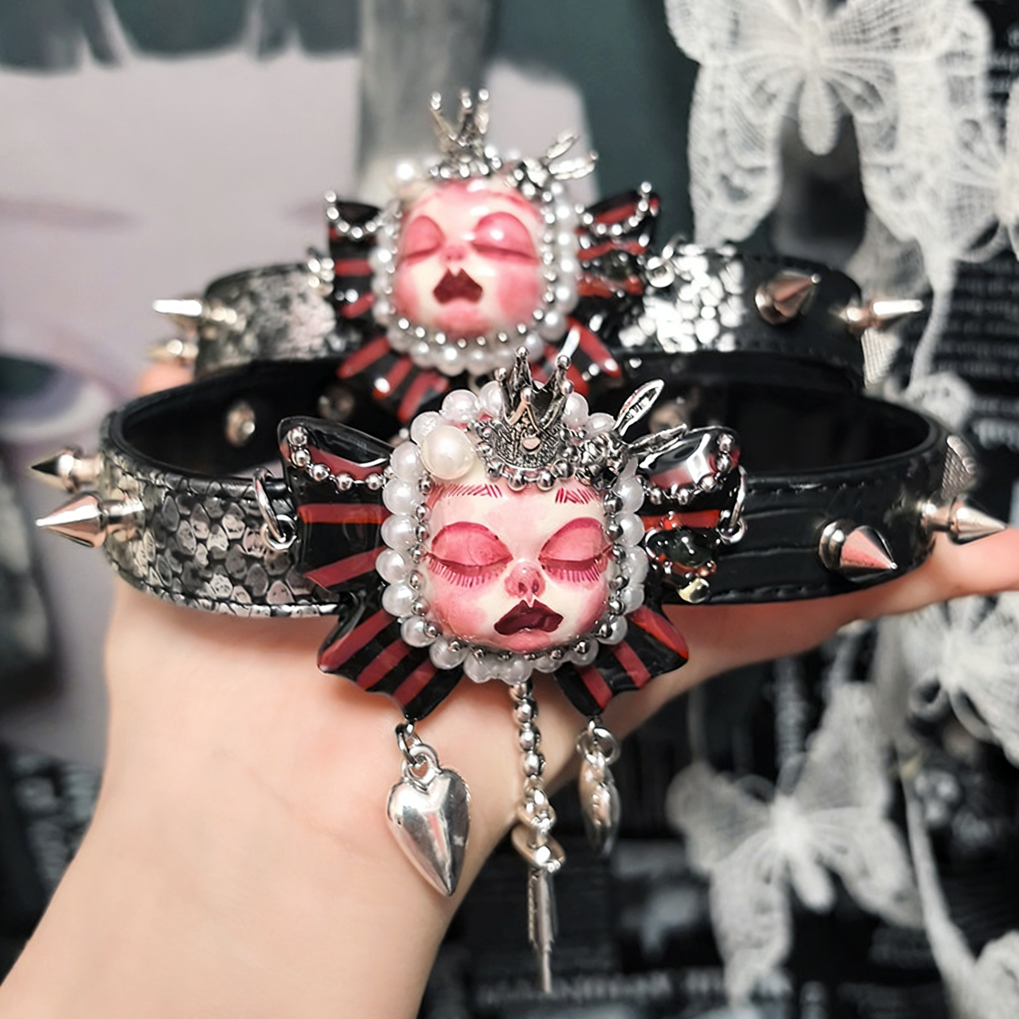 Handmade Dark Doll Necklace&Choker