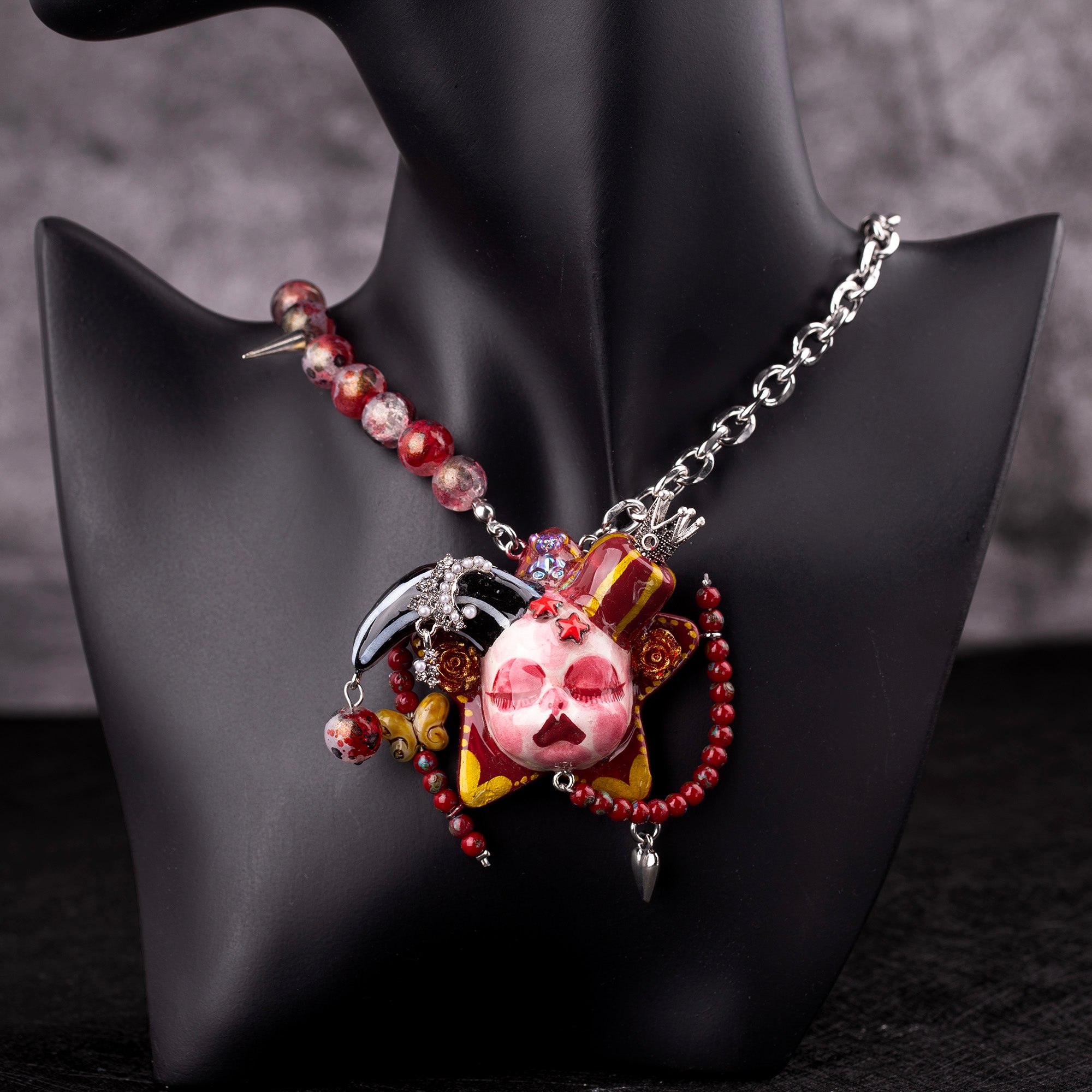 Crimson Circus Nightmare Necklace