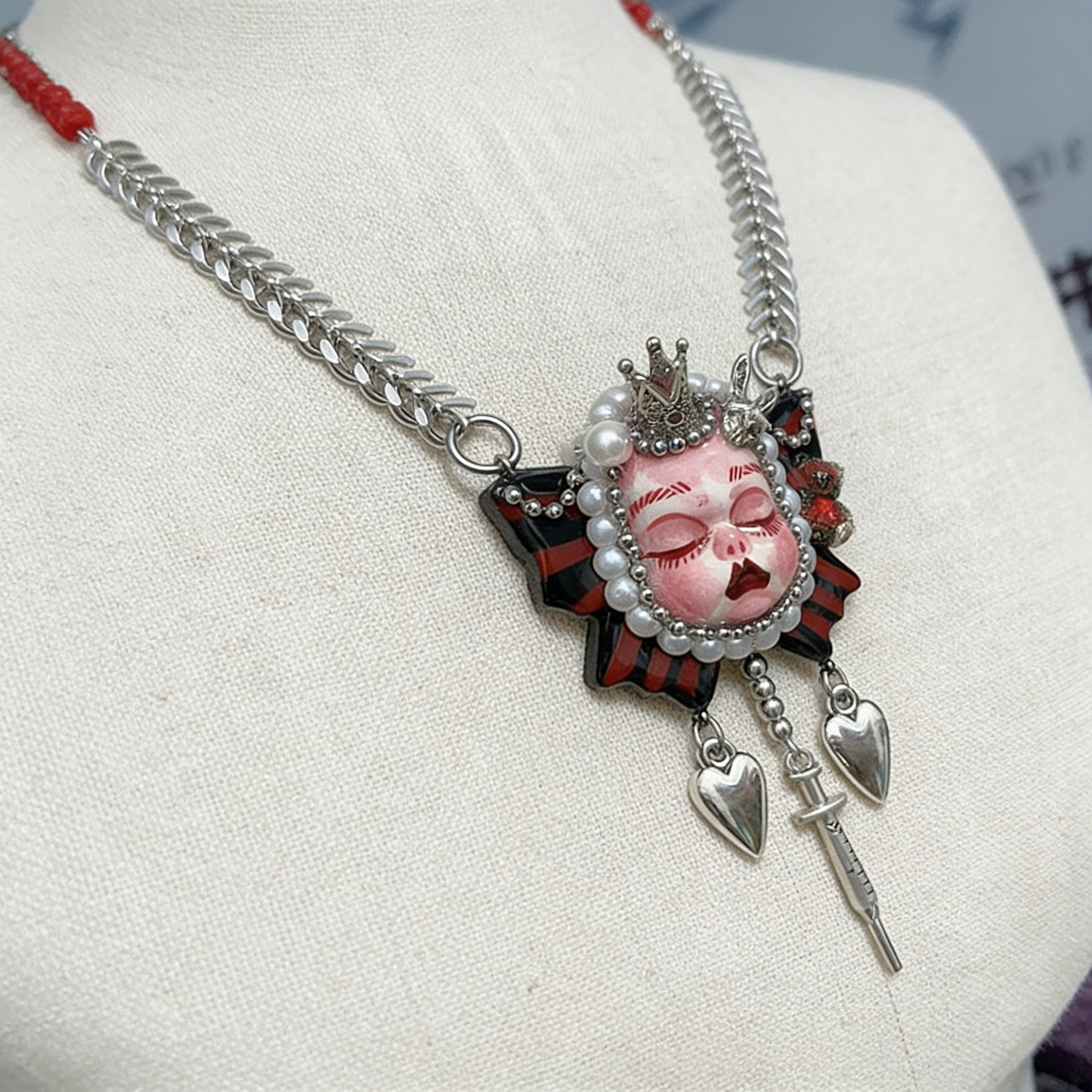 Handmade Dark Doll Necklace&Choker