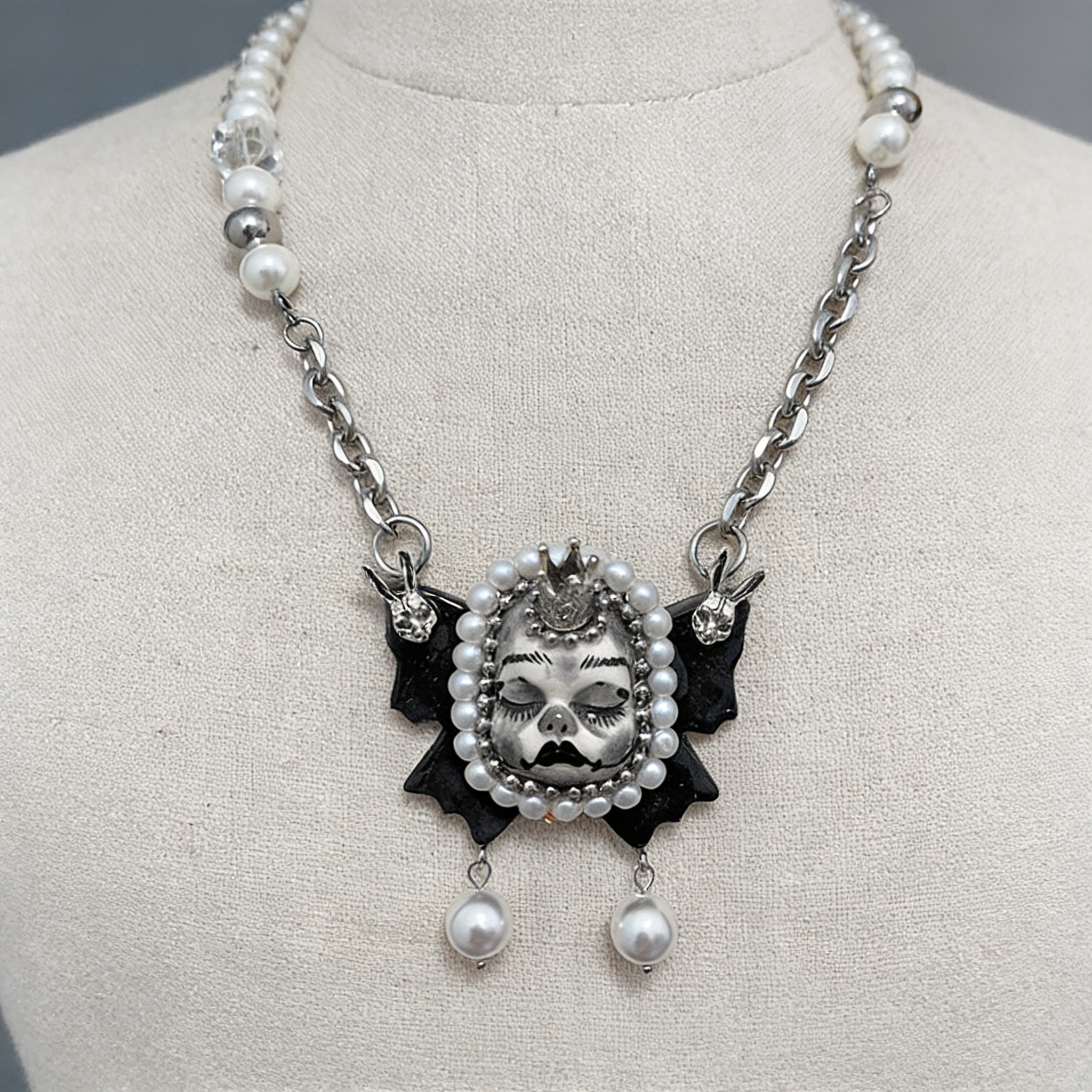 Dark Fairy Tale Doll Choker&Necklace