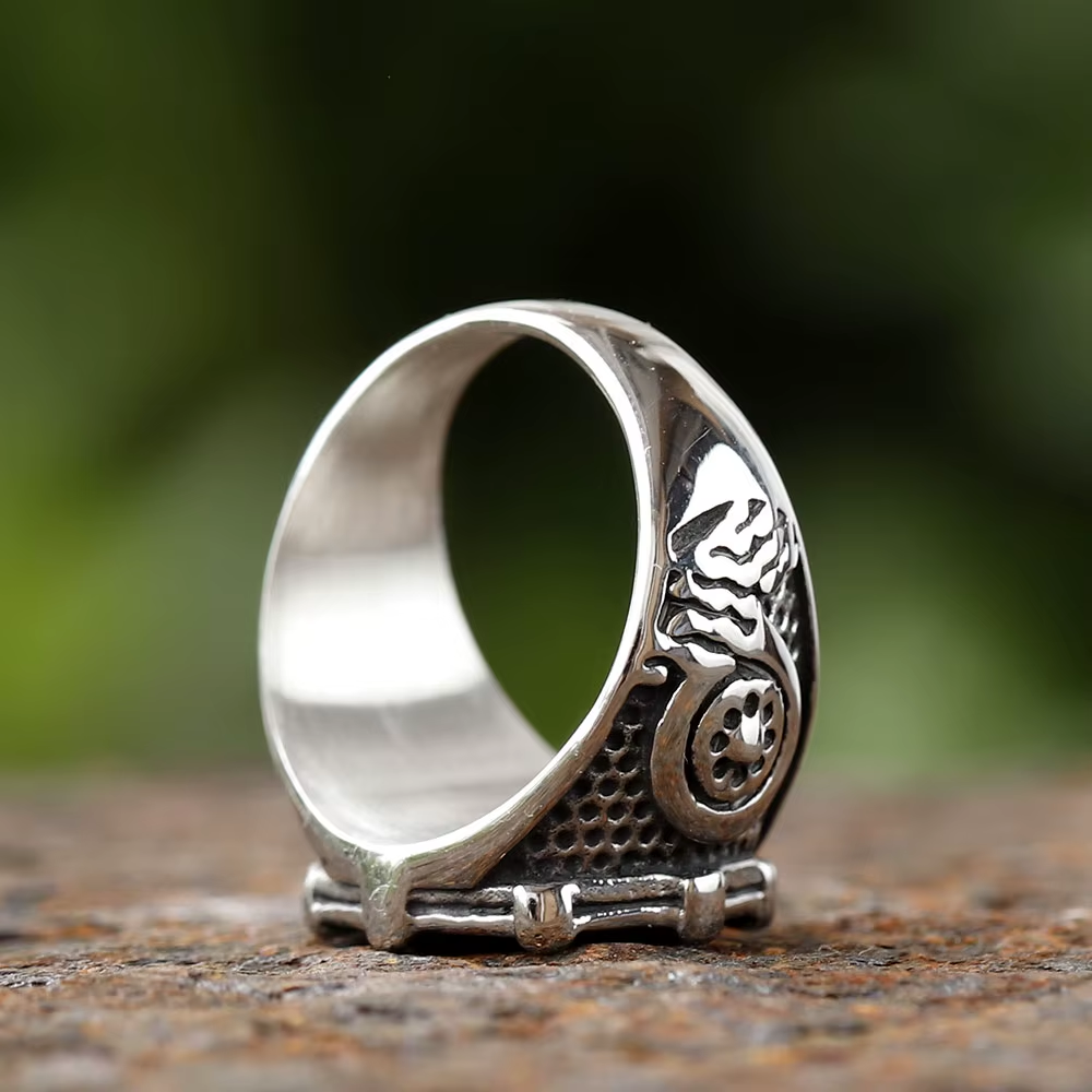 Viking Sun Symbol Stainless Steel Ring