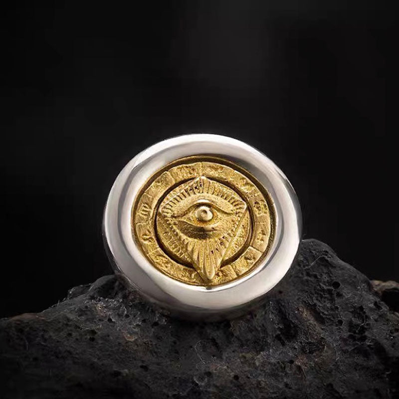 Gold Eye of Horus Stud Earrings