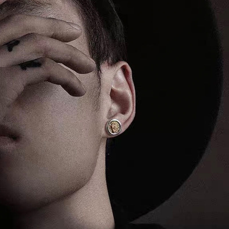 Gold Eye of Horus Stud Earrings