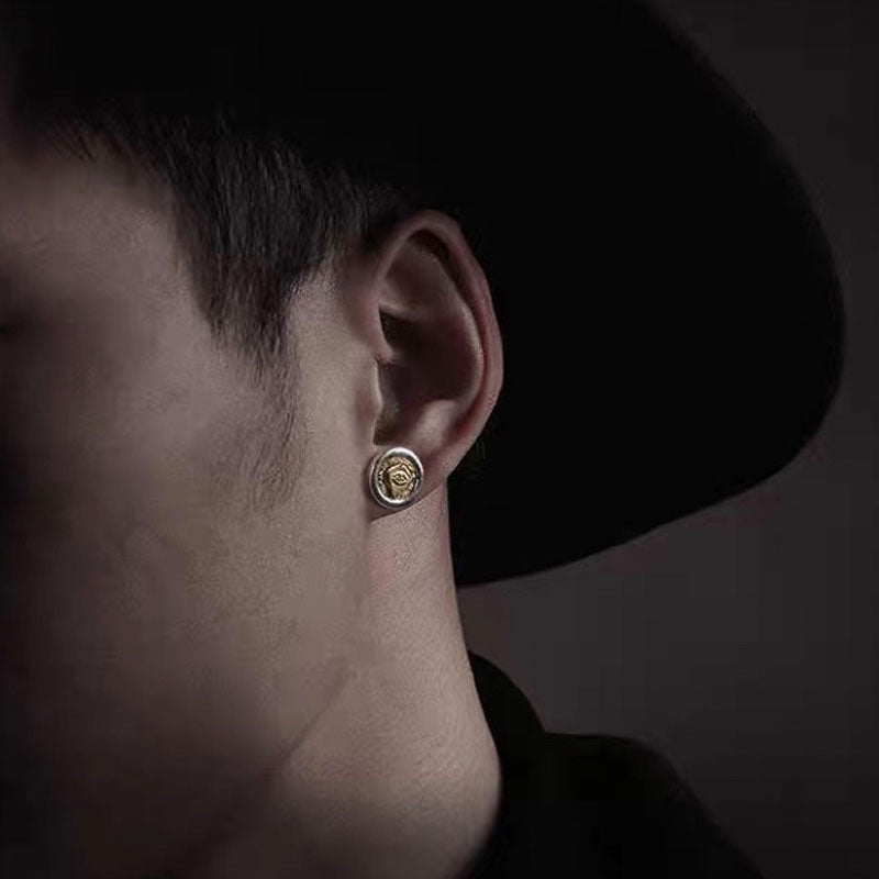 Gold Eye of Horus Stud Earrings