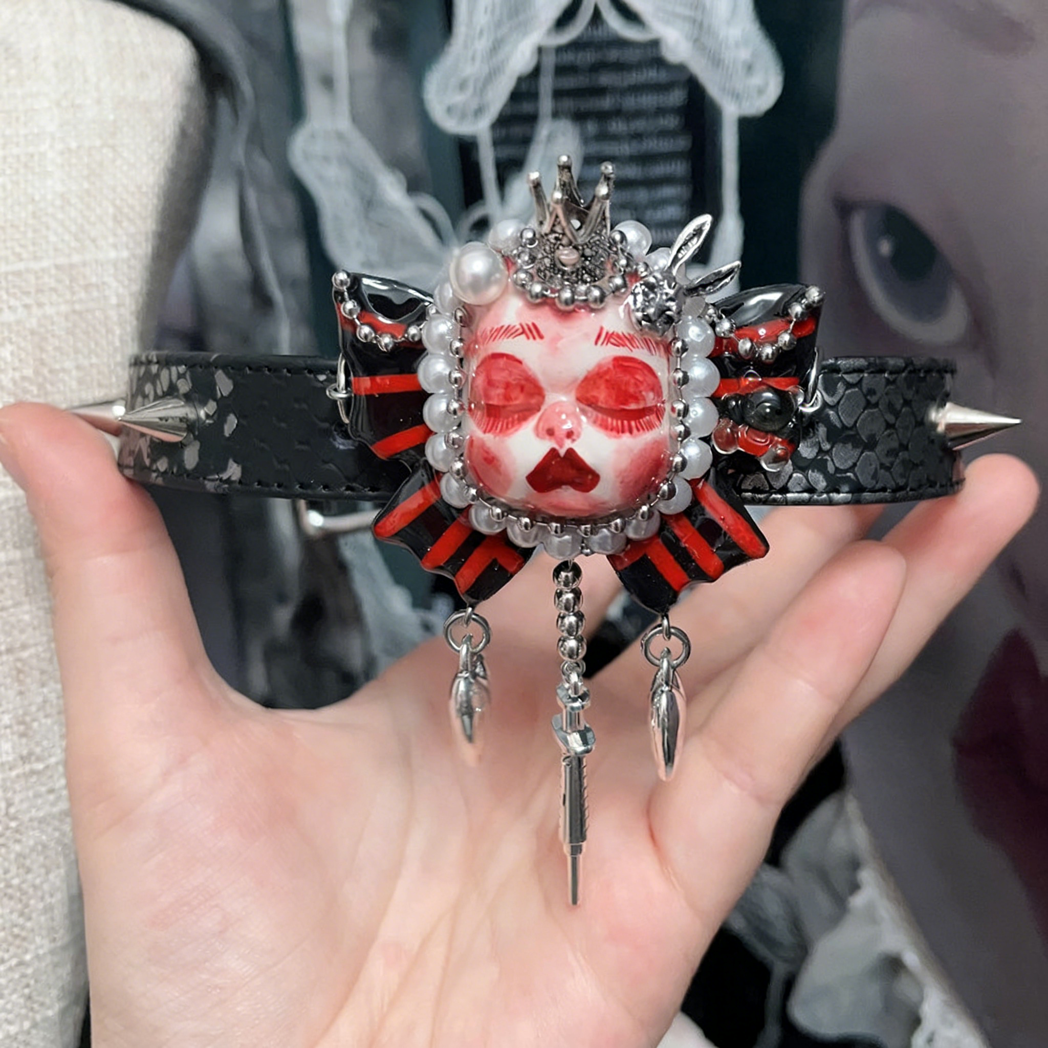 Handmade Dark Doll Necklace&Choker