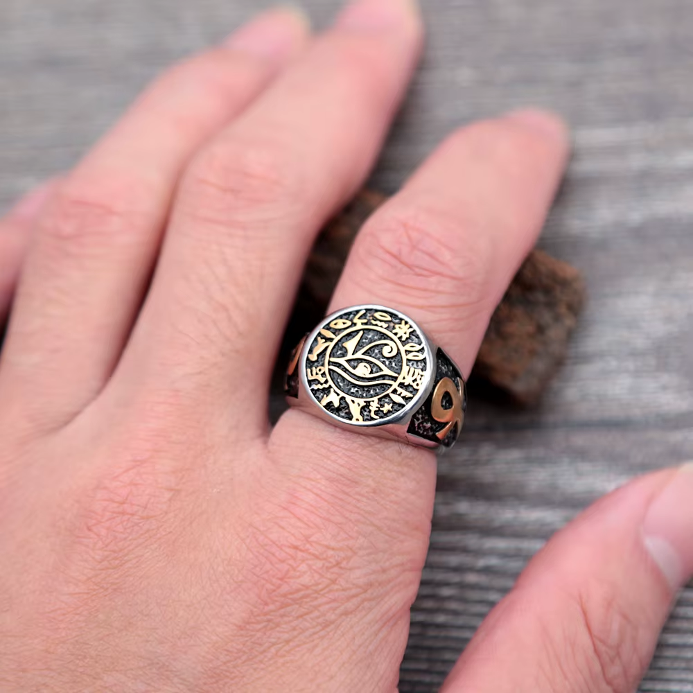 Celtic Cross Knot Stainless Steel Ring