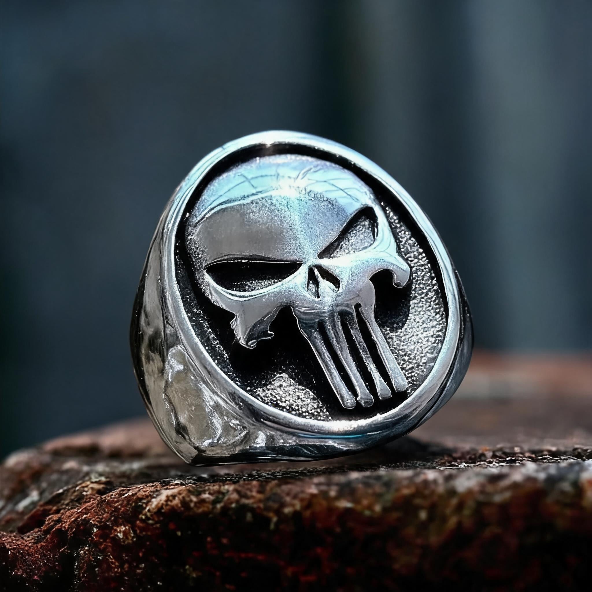 The Punisher Skull Stainless Steel Ring