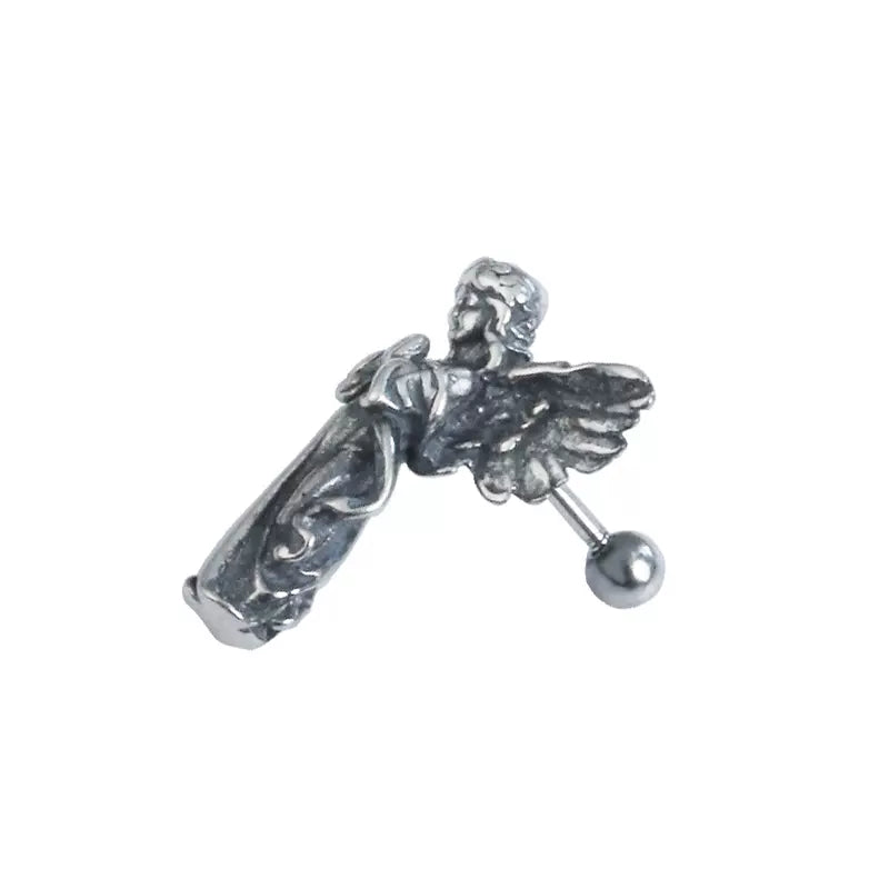 Vintage Angel Stud Earrings