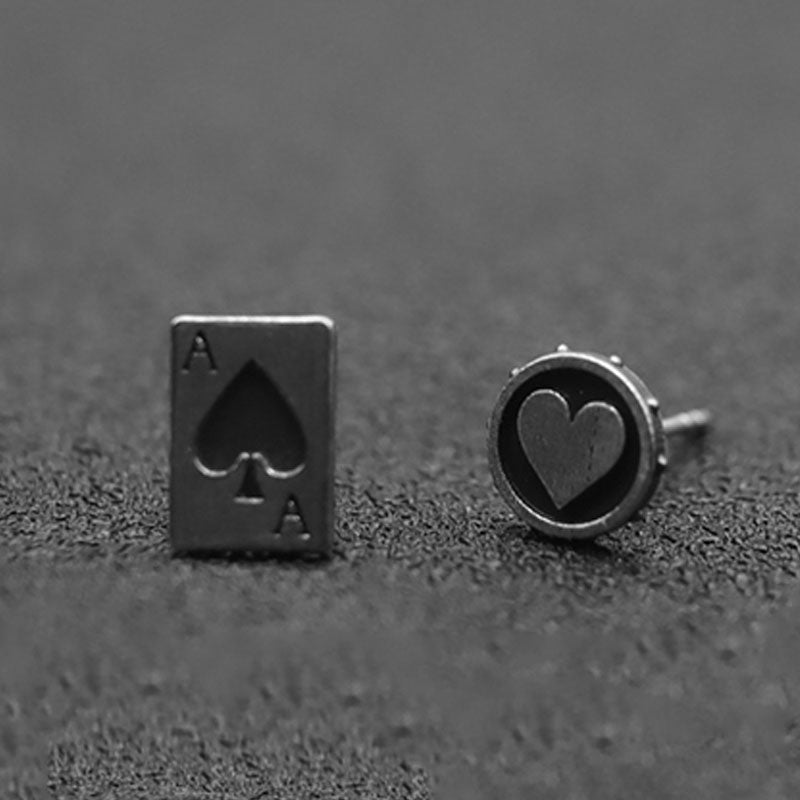 Heart Shaped Stud Earrings