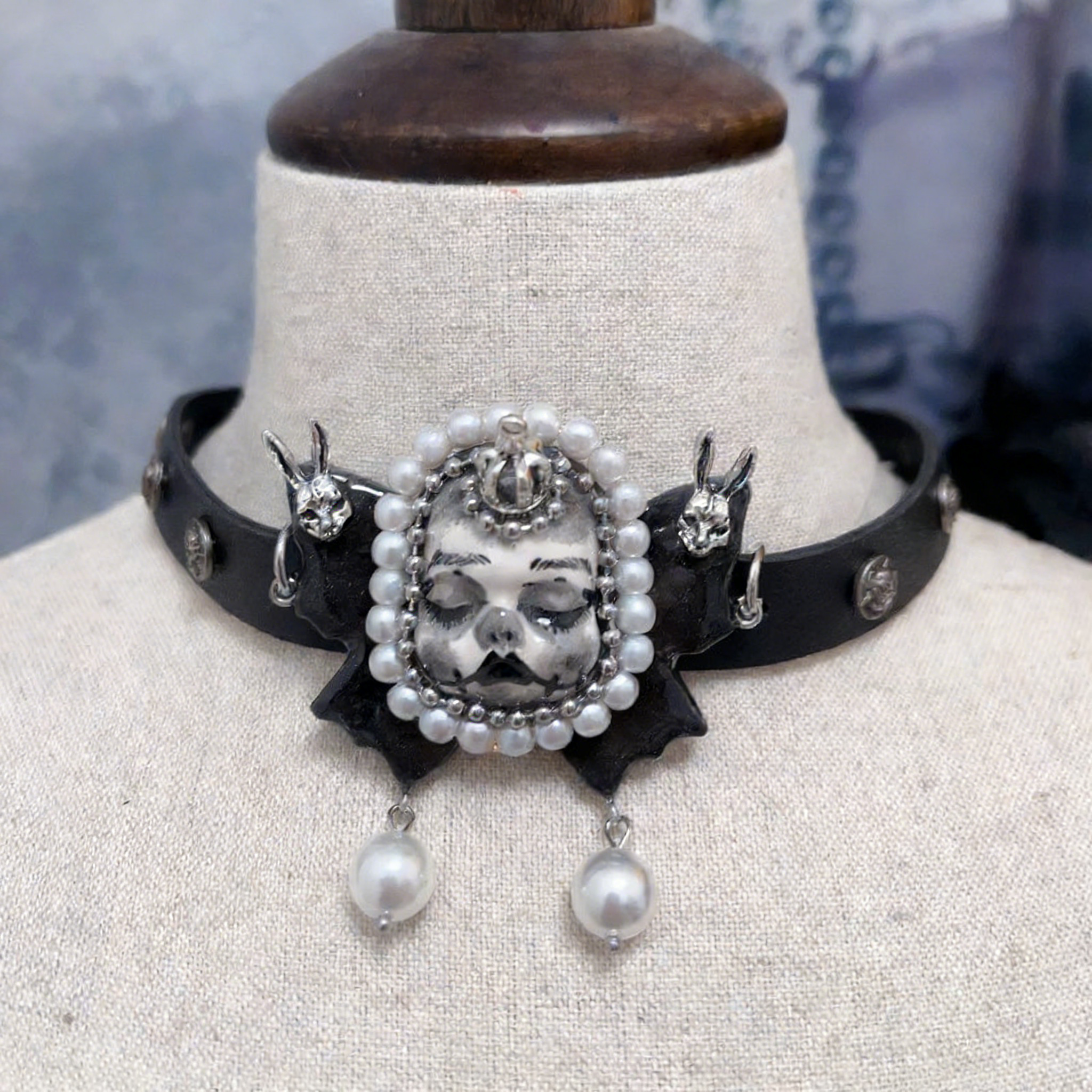 Dark Fairy Tale Doll Choker&Necklace