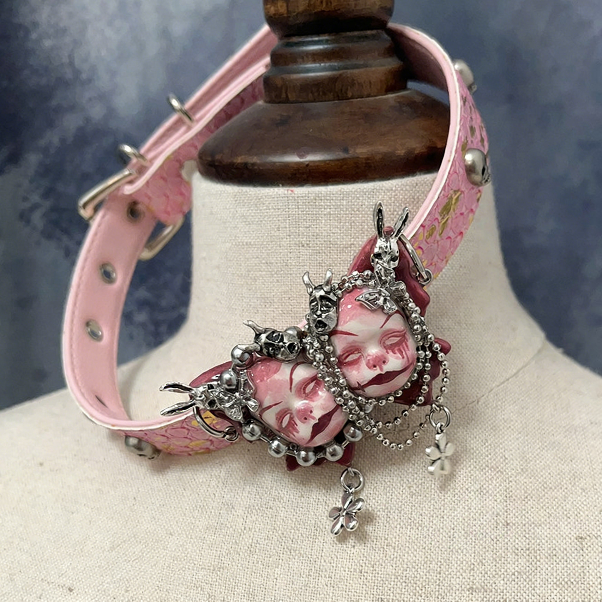 Pink Tears Twin Choker