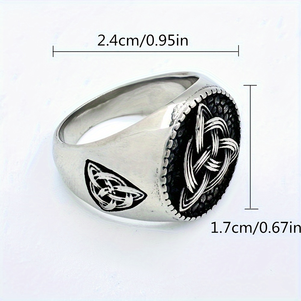 Celtic Trinity Knot Stainless Steel Ring