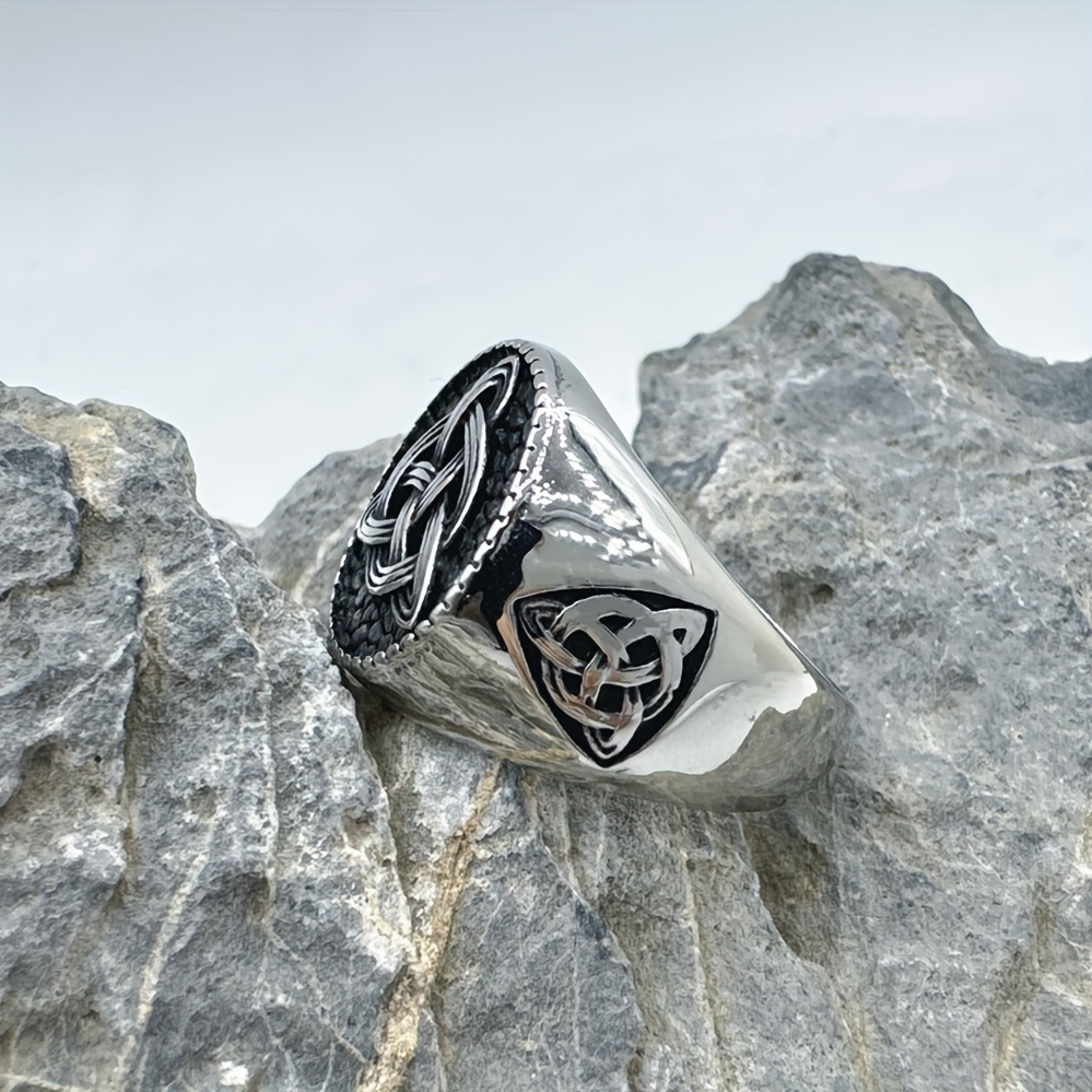 Celtic Trinity Knot Stainless Steel Ring