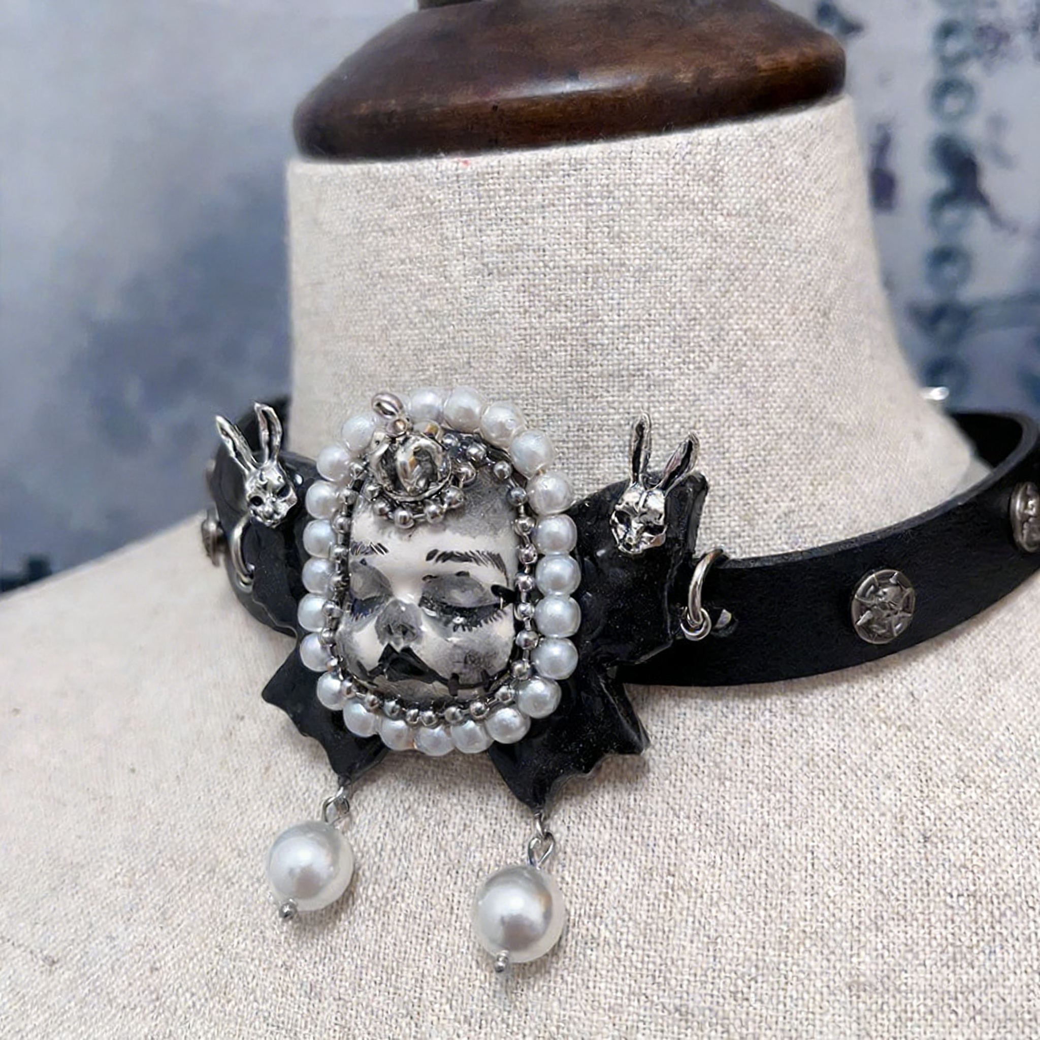 Dark Fairy Tale Doll Choker&Necklace