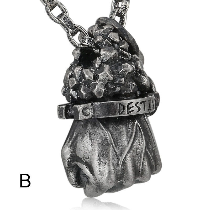 Power Fist Silver Pendant