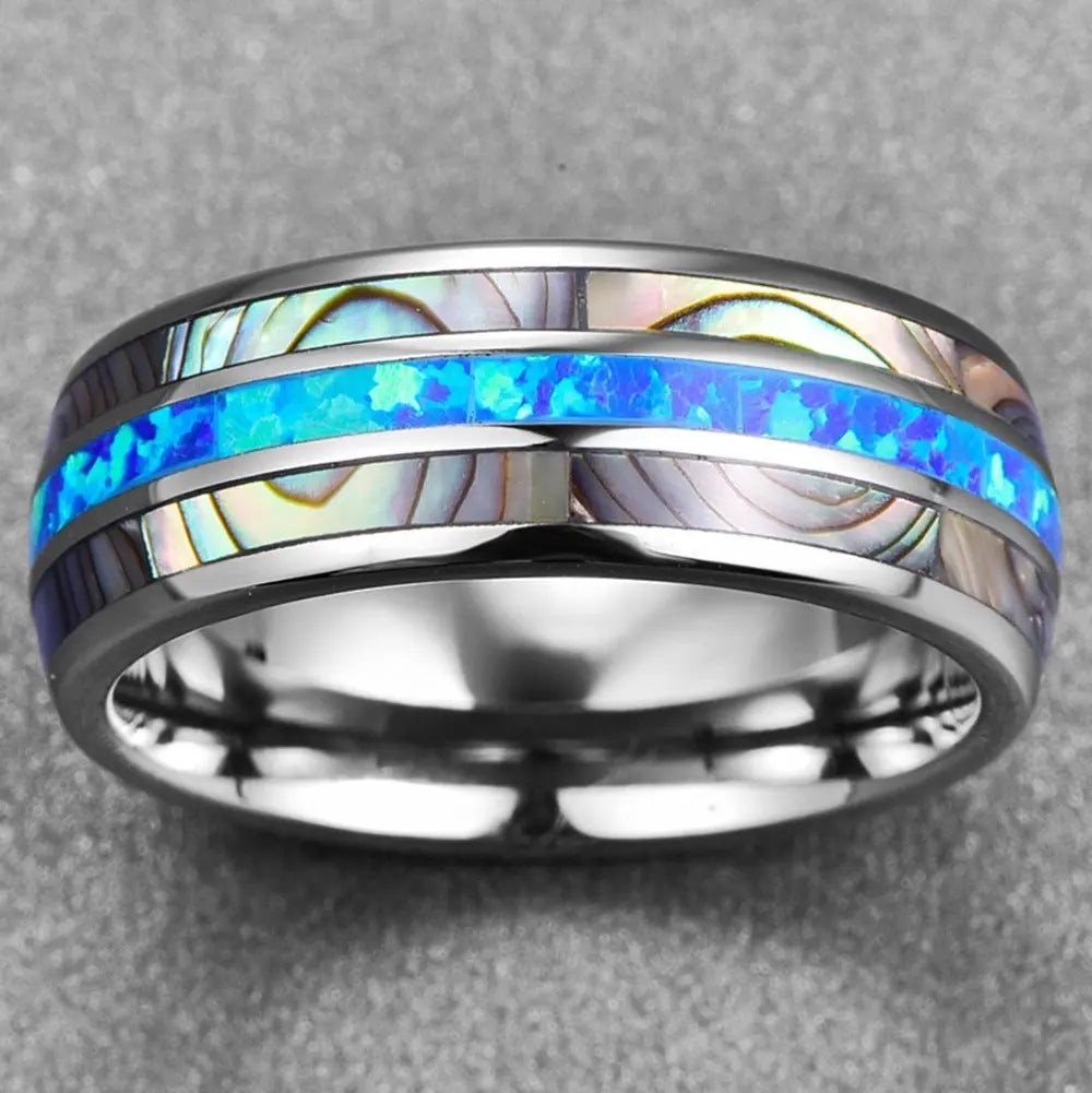 Abalone Shell Opal Ring ZJJ