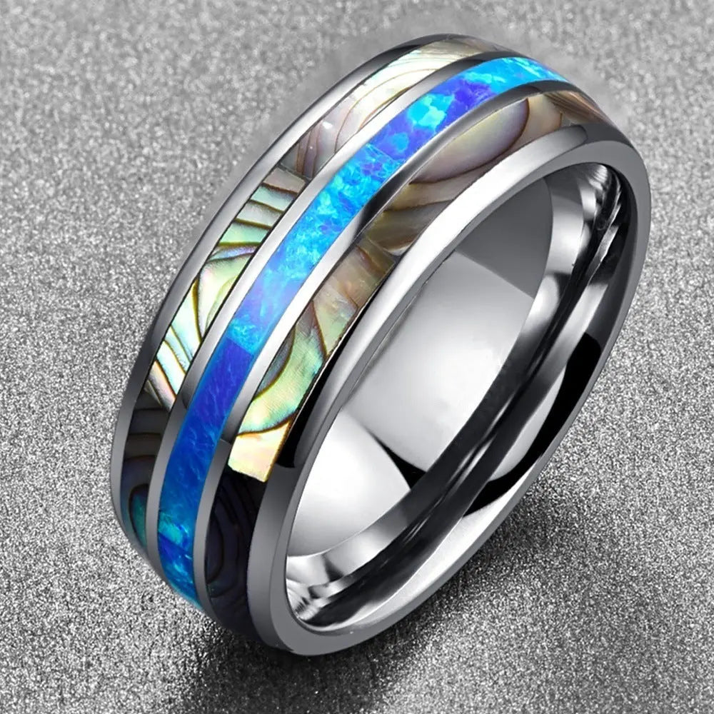 Abalone Shell Opal Ring ZJJ