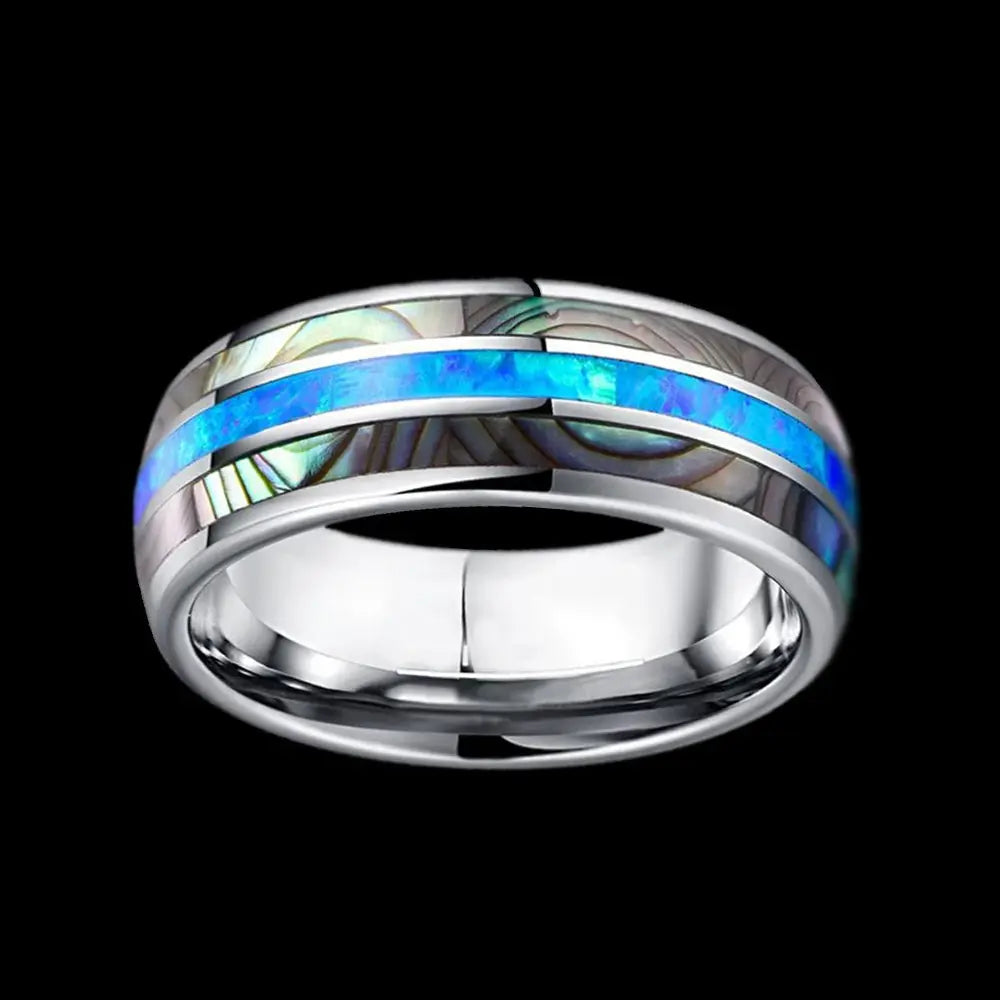 Abalone Shell Opal Ring ZJJ