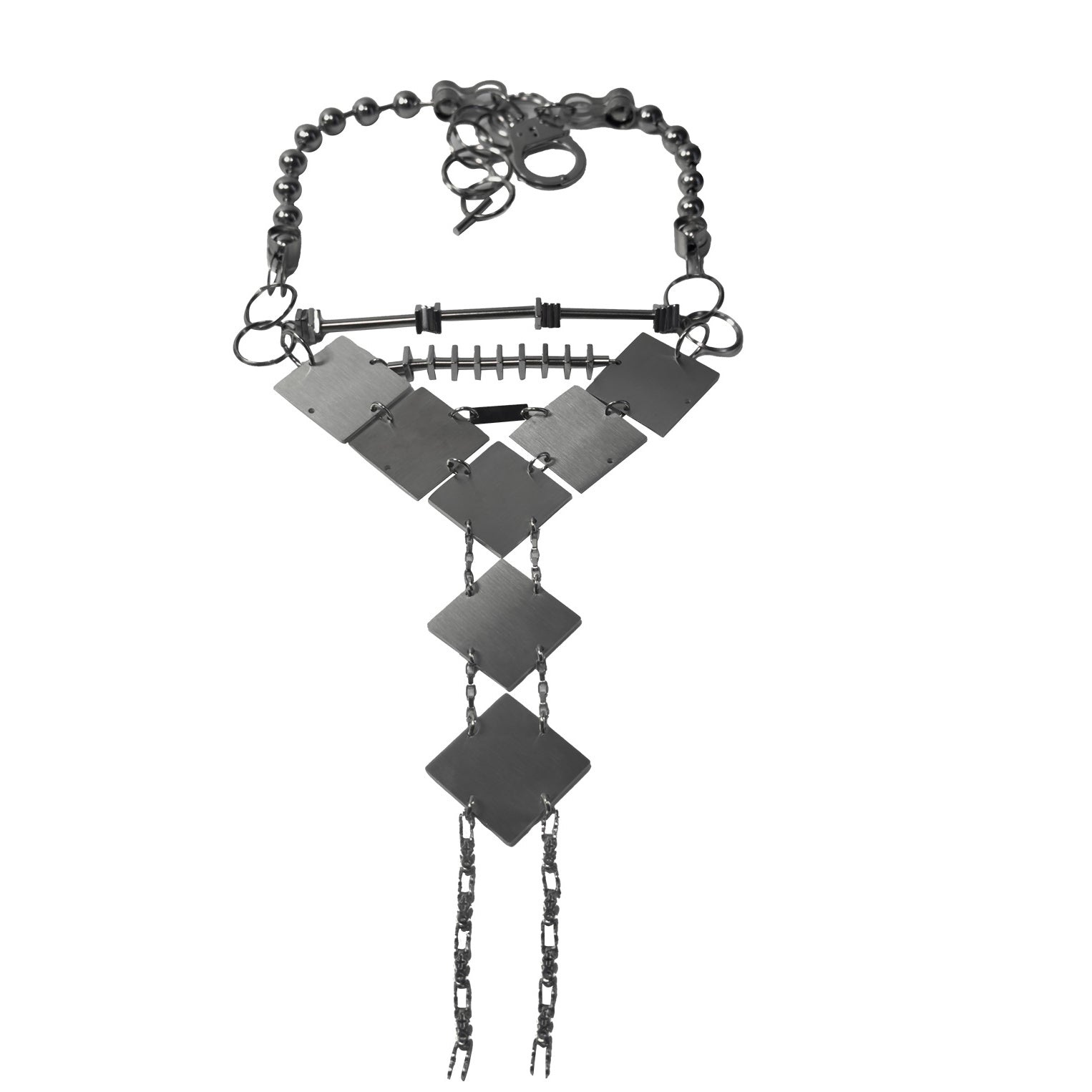 All-titanium Steel Diamond Tie Chain
