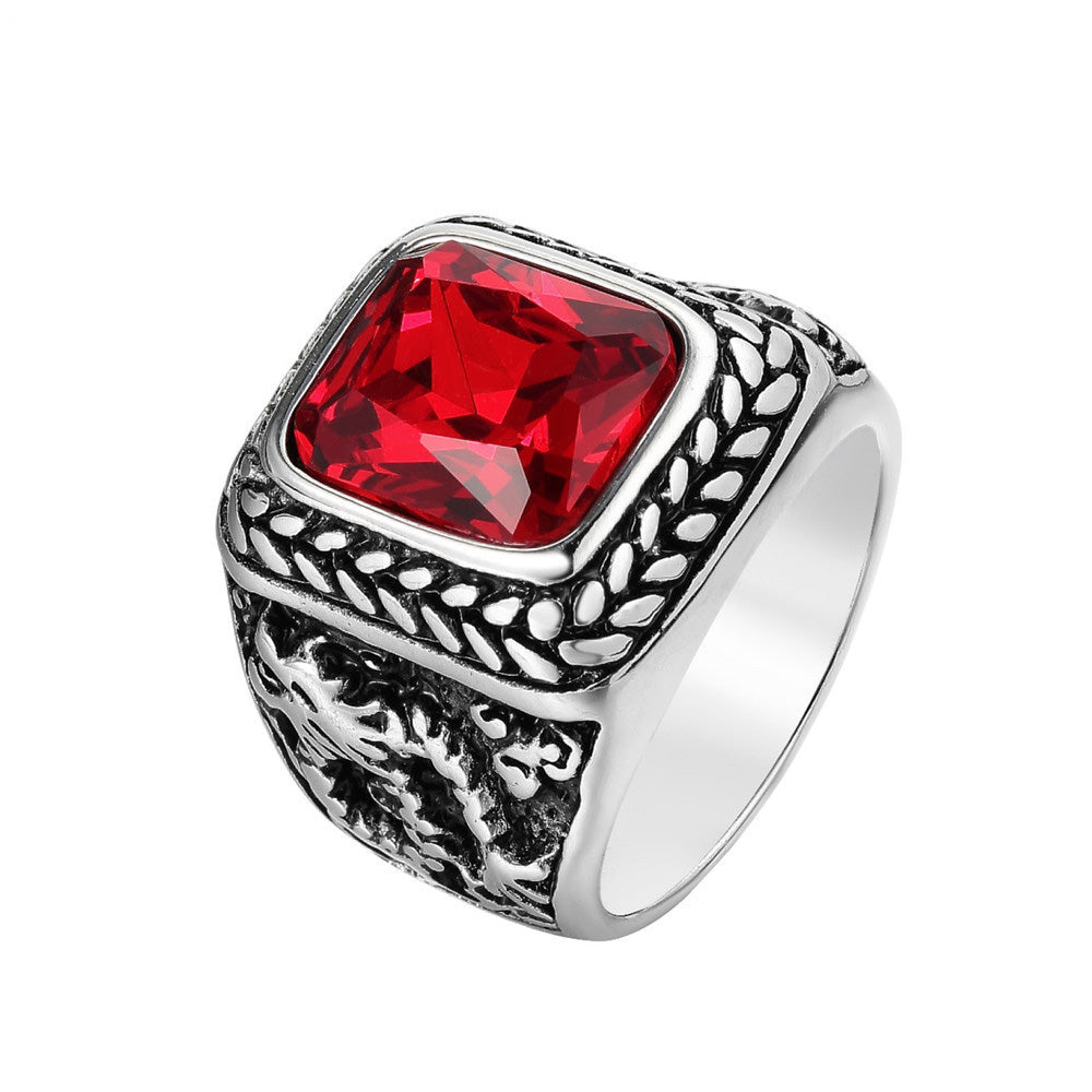 Anello in acciaio inossidabile a forma di corpo 3D