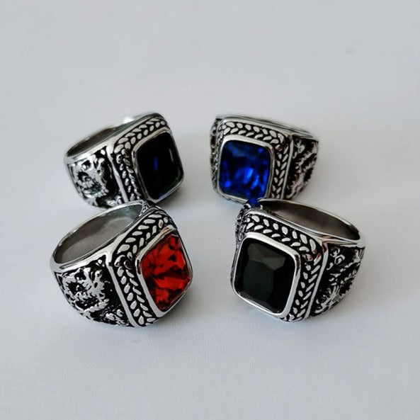 Anello in acciaio inossidabile a forma di corpo 3D