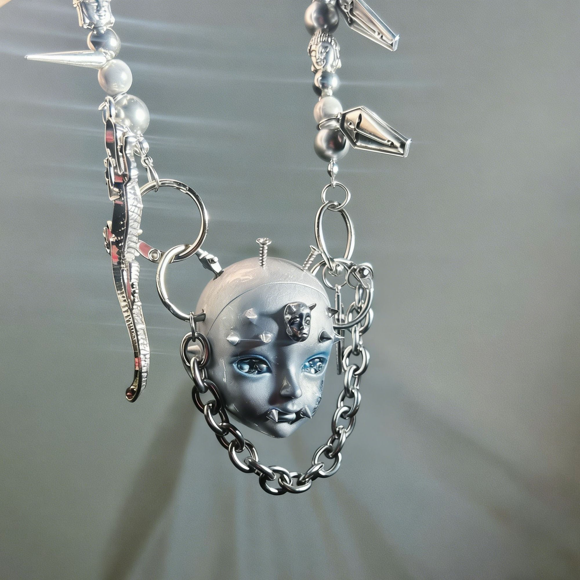 Punk Mechanical Snake-Shaped Necklace