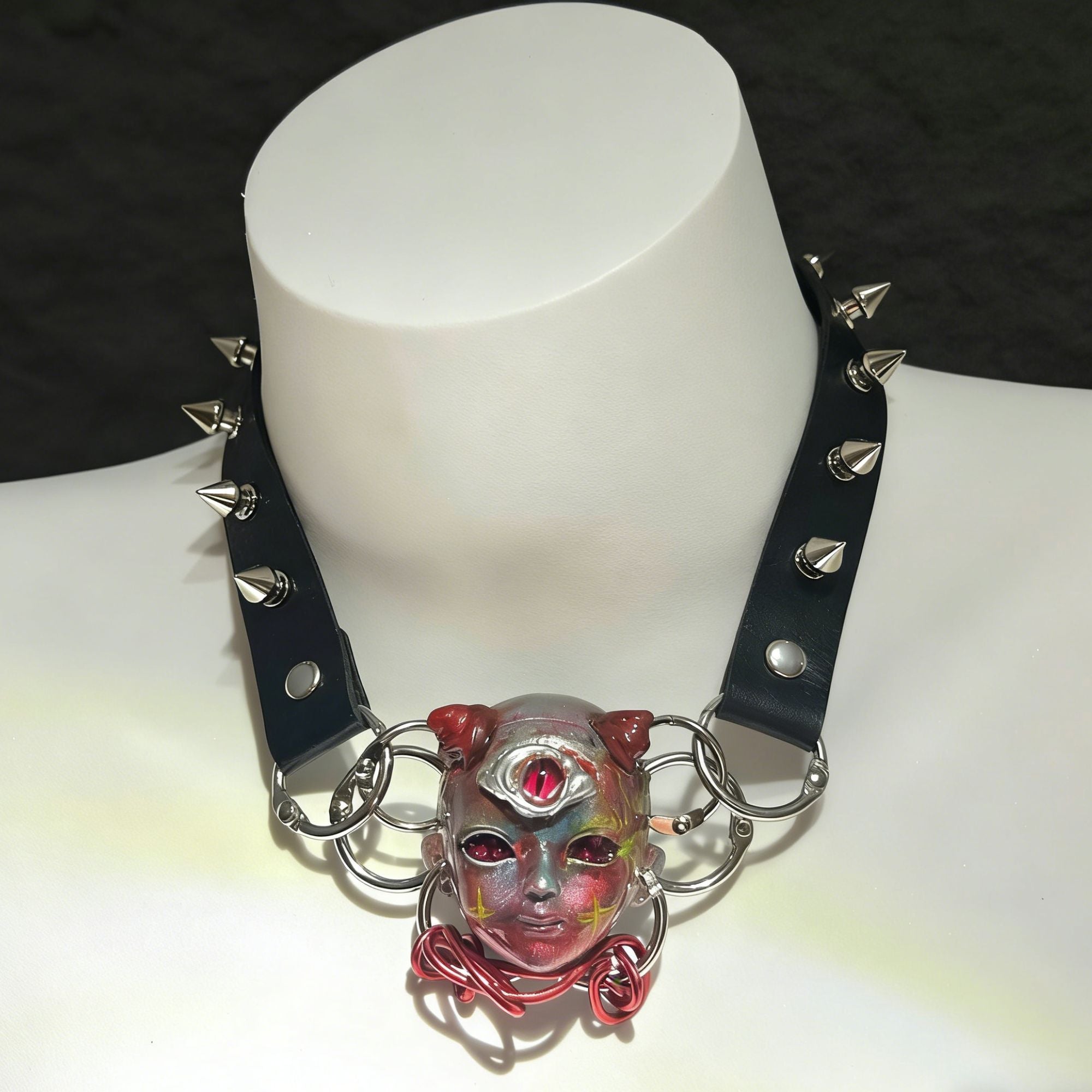 Devil's Eye Rivets Choker