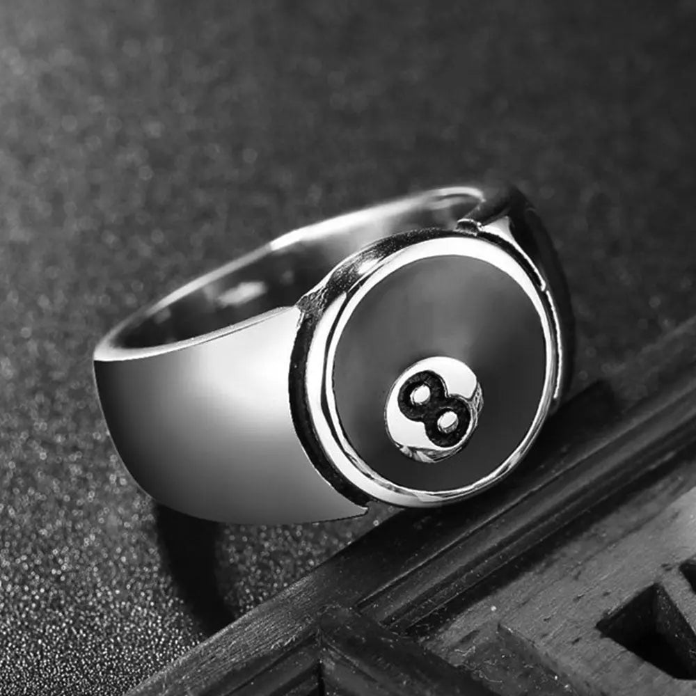 Billiard No. 8 Stainless Steel Ring VRAFI