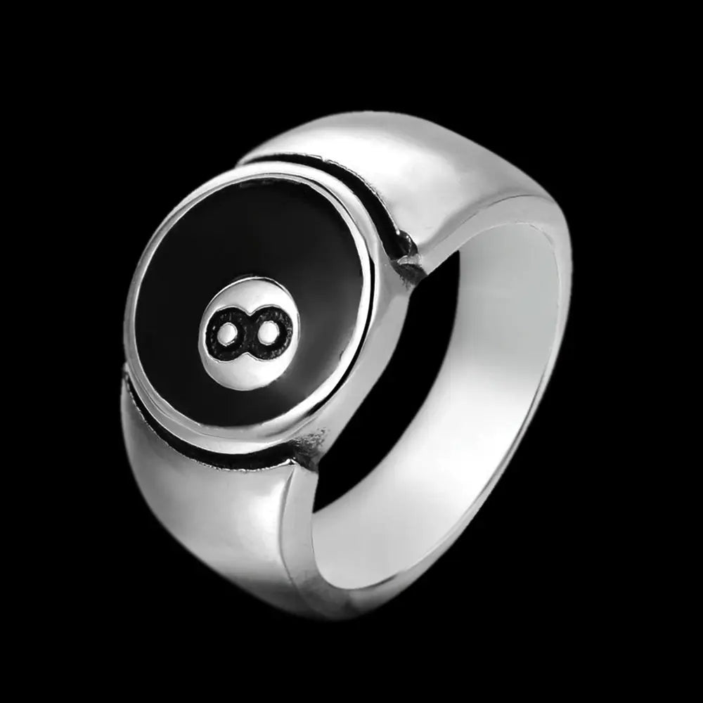 Billiard No. 8 Stainless Steel Ring VRAFI