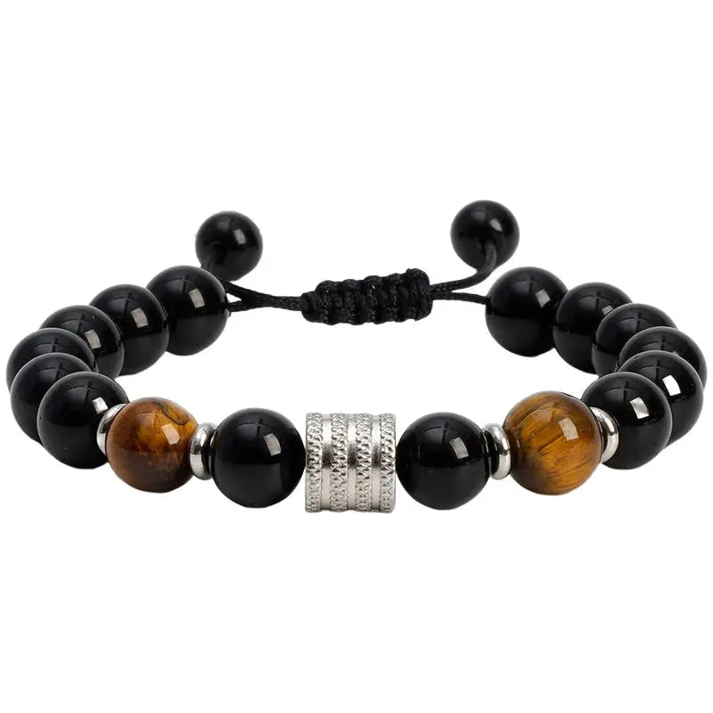 Black Magnet Braided Bracelet Vrafi Jewelry