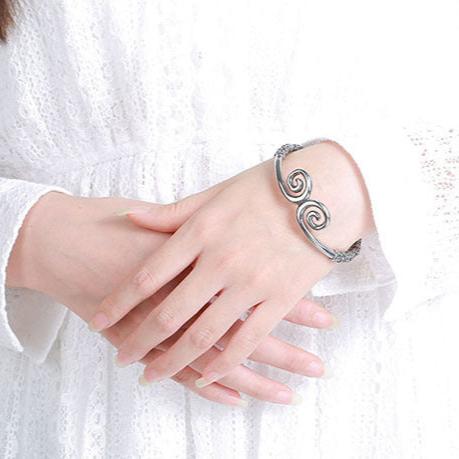 Bracciale in acciaio inossidabile cubano spazzolato