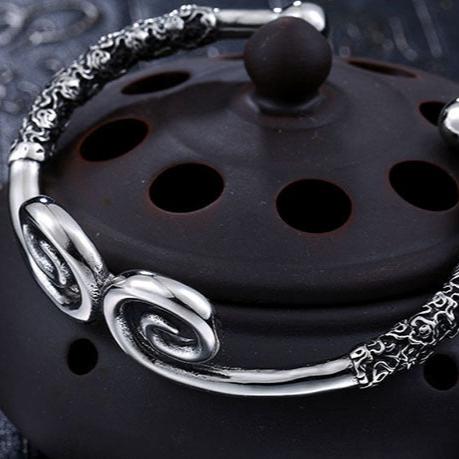 Bracciale in acciaio inossidabile cubano spazzolato