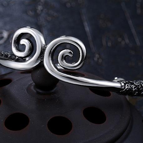 Bracciale in acciaio inossidabile cubano spazzolato